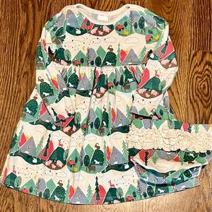 Hanna Andersson 3T cotton dress with bloomers